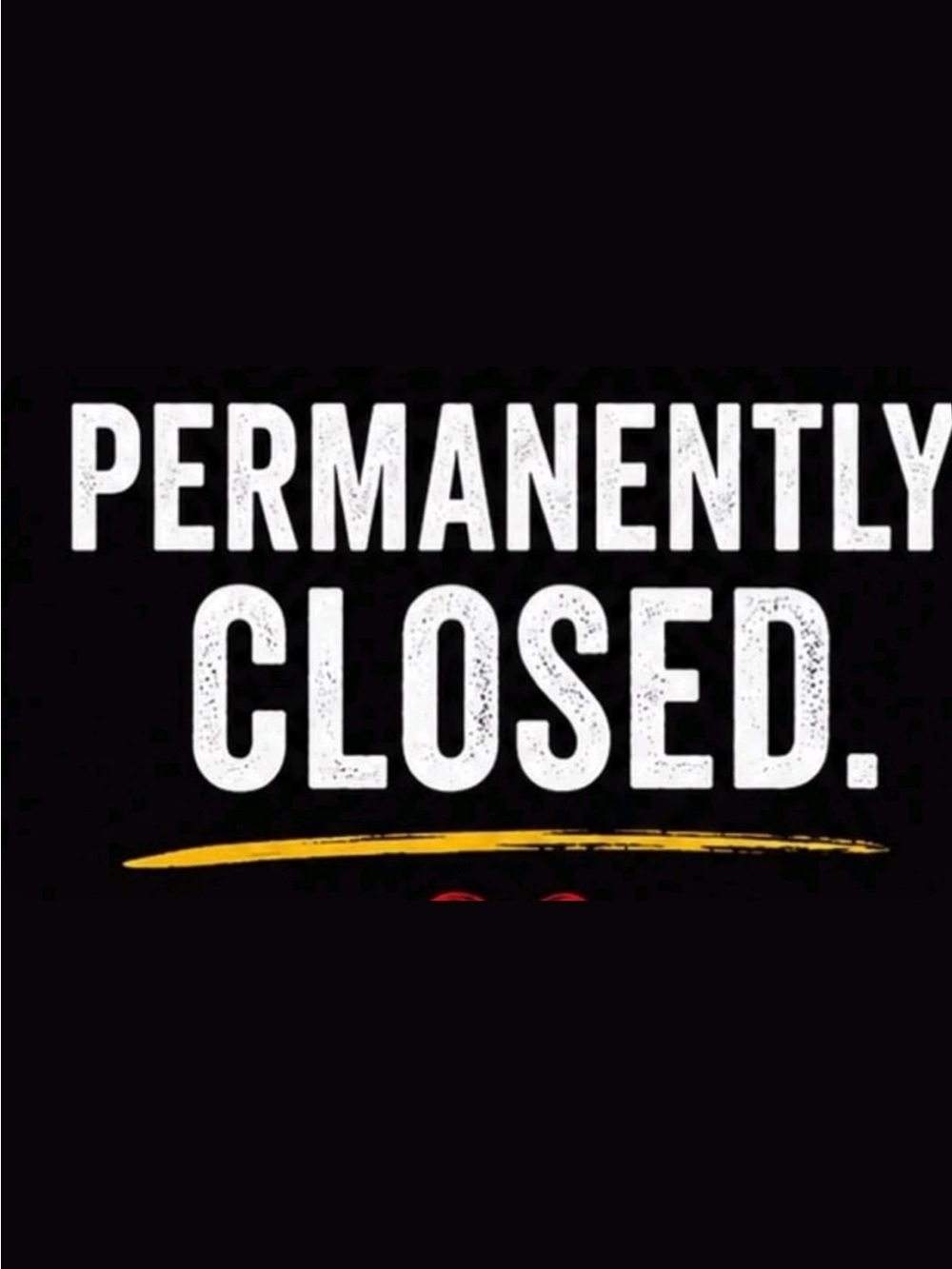 Shop is permanently closing